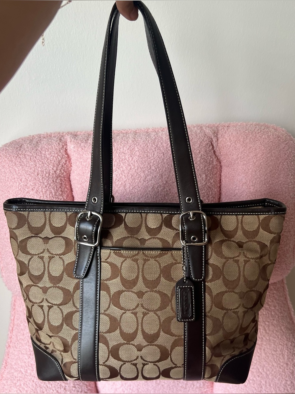 Vintage Coach Hamptons Signature Tote